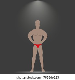 Vector Illustration of human on backround