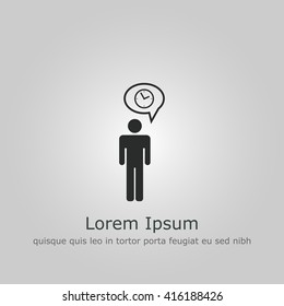 Vector illustration of human resource icon. Premium quality web icon.