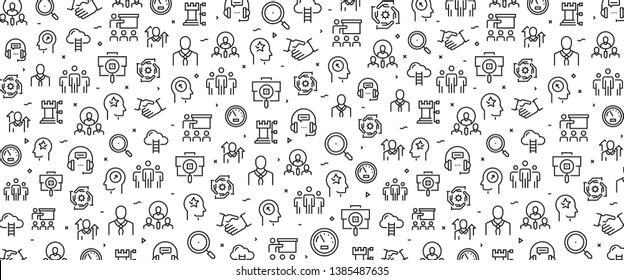 VECTOR ILLUSTRATION OF HUMAN RESOURCES ICON CONCEPT