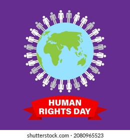 vector illustration for human rights day