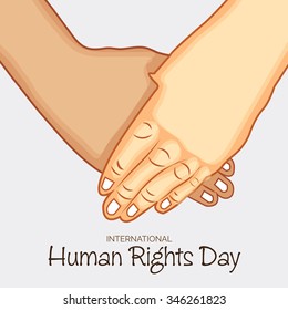 Vector illustration of Human Rights Day background.