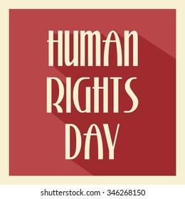 Vector illustration of Human Rights Day background.