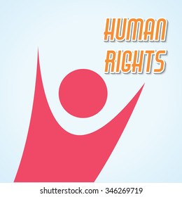 Vector illustration of Human Rights Day background.