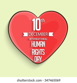 Vector illustration of Human Rights Day background.