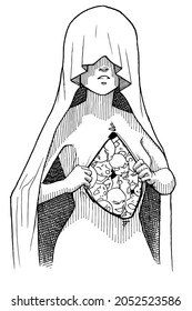 Vector illustration of human Vessel on white backgroud.