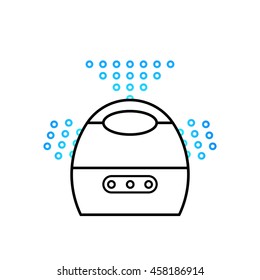 Vector illustration of a humidifier for children's room.