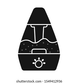 Vector illustration of humidifier and machine symbol. Graphic of humidifier and appliance stock symbol for web.