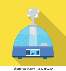 Vector illustration of humidifier and machine symbol. Web element of humidifier and moisturizer stock symbol for web.