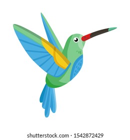 Vector illustration of hummingbird and bird icon. Graphic of hummingbird and flying stock symbol for web.