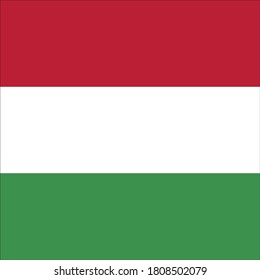 ilustración vectorial de la bandera de Hungría