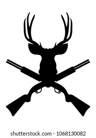 Vector illustration of a Hunting Deer Trophy