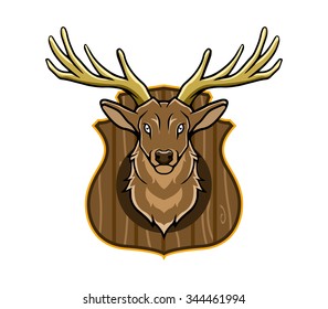 Vector illustration of hunting trophy