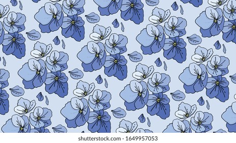 Vektorillustration-Illustration der Hydrangea-Blumenzettelsäcke