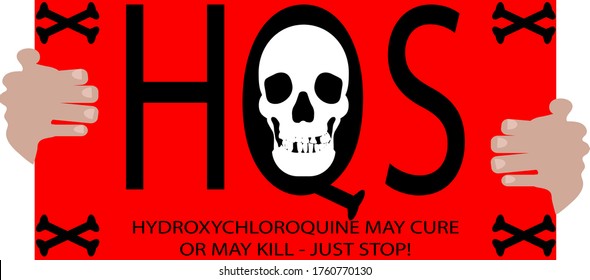 Vector Illustration of Hydroxychloroquine Anti-HSQ Banner