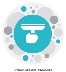 Vector Illustration Of Hygiene Symbol On Window Cleaner Icon. Premium Quality Isolated Squeegee Element In Trendy Flat Style.