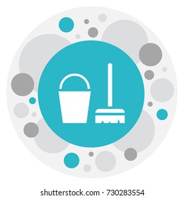 Vector Illustration Of Hygiene Symbol On Abstergent Icon. Premium Quality Isolated Cleaning Kit Element In Trendy Flat Style.