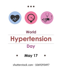 vector illustration for hypertension day in May