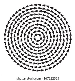Vector illustration of Hypnosis Spiral Design Pattern 