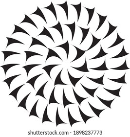 Vector illustration of Hypnosis Spiral Design Pattern 