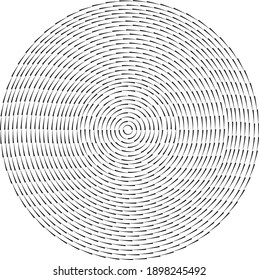 Ilustración vectorial del patrón de diseño espiral hipnosis 