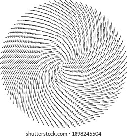 Vector illustration of hypnosis spiral design pattern 