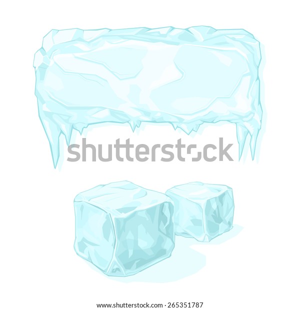 氷塊と氷塊のベクターイラスト 氷塊 凍えるような寒さを表すアイコン のベクター画像素材 ロイヤリティフリー