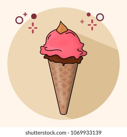 Vector Illustration of Ice Cream