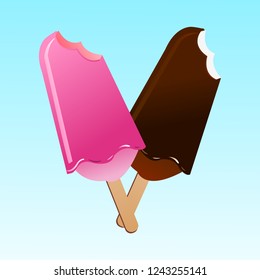 Vector illustration of ice cream