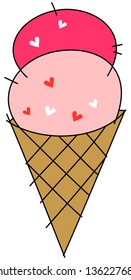 Vector illustration of an ice cream