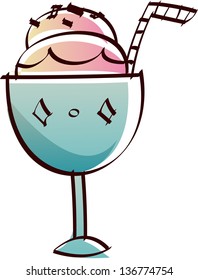 Vector illustration of an ice cream