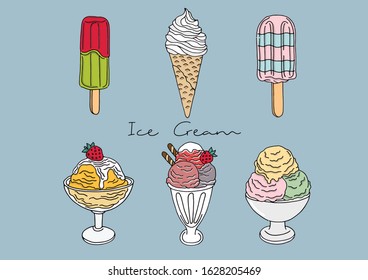 Vector Illustration of Ice Cream