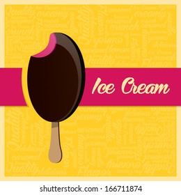 Vector illustration of an ice cream 