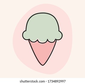 Vector illustration of an ice cream