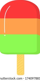 ilustración vectorial de un helado 