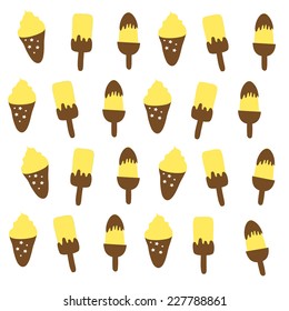 vector illustration of ice cream 