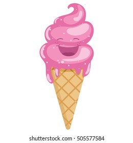 Vector Illustration Of Ice Cream 