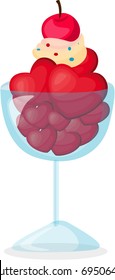 Vector illustration of ice cream.