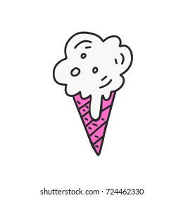 Vector illustration of an ice cream