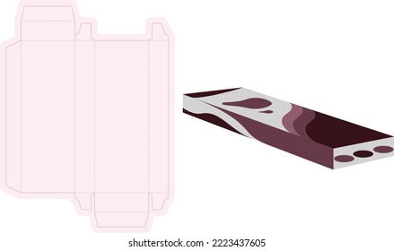 Ilustración vectorial de helado    Caja con salida para Diseño, Sitio Web, Fondo, Cartel. Plantilla de paquete de control blanco aislada en blanco