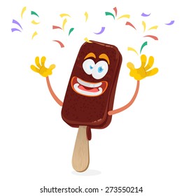 Vector illustration ice cream character