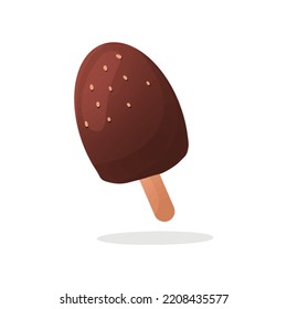 Vector Illustration Ice Cream Colorful Style