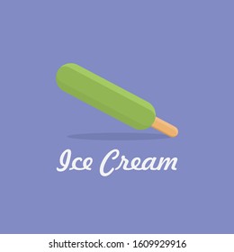 vector illustration ice cream flat design icon