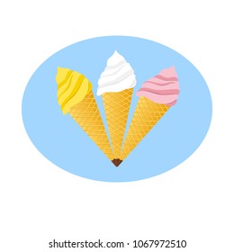 Vector illustration ice cream icon