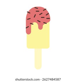 Ilustración vectorial de helado. Icono del helado para el negocio