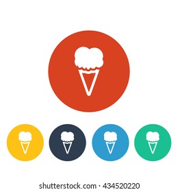 Vector illustration of ice cream icon