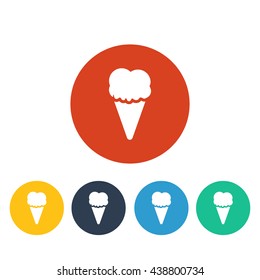 Vector illustration of ice cream icon