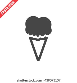 Vector illustration of ice cream icon