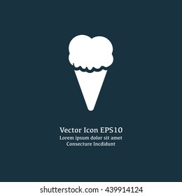 Vector illustration of ice cream icon