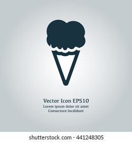 Vector illustration of ice cream icon