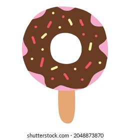 vector illustration of ice cream on a white background, isolated. icon